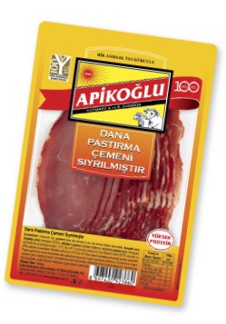 DILIMLI PASTIRMA 100 GR ÇEMENI SIYRILMIŞTIR